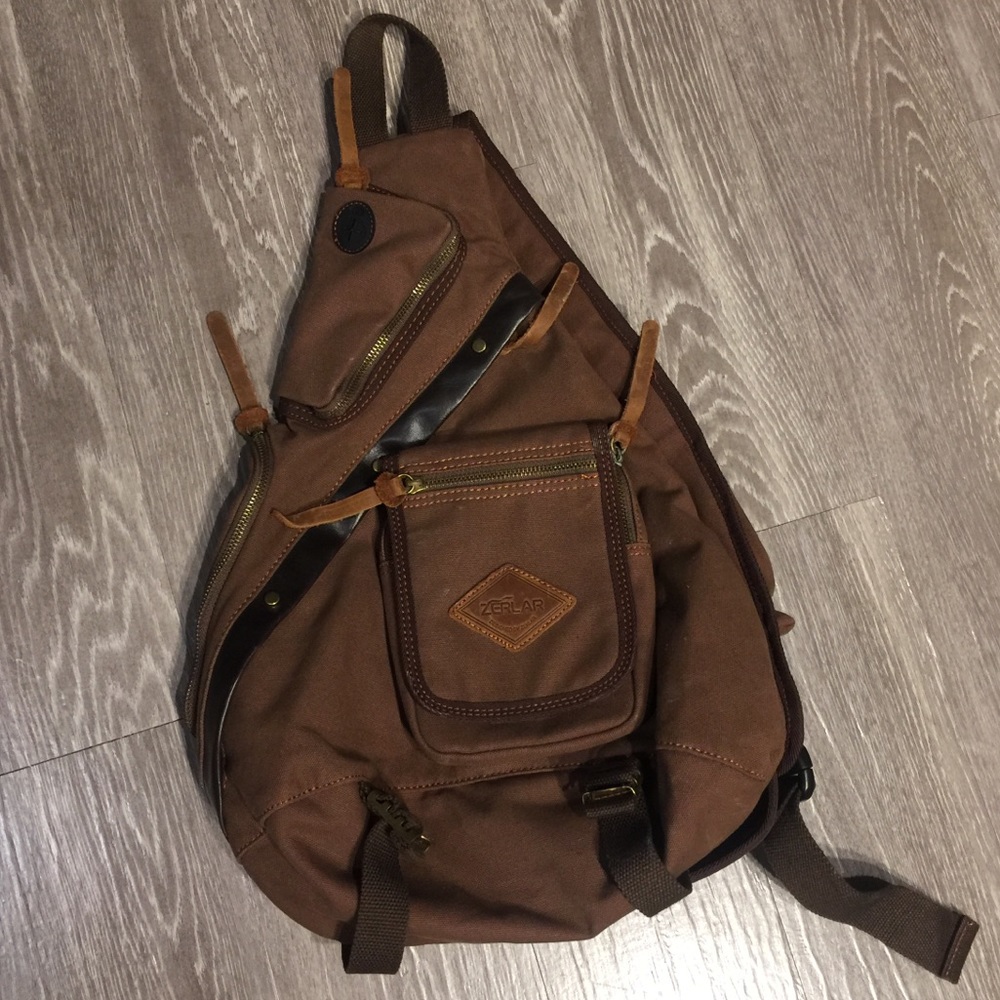 Vintage Shoulder Euro Bag - Brown